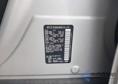 2021 Infiniti Qx80 Luxe из США, поврежденный, VIN JN8AZ2AF8M9720404